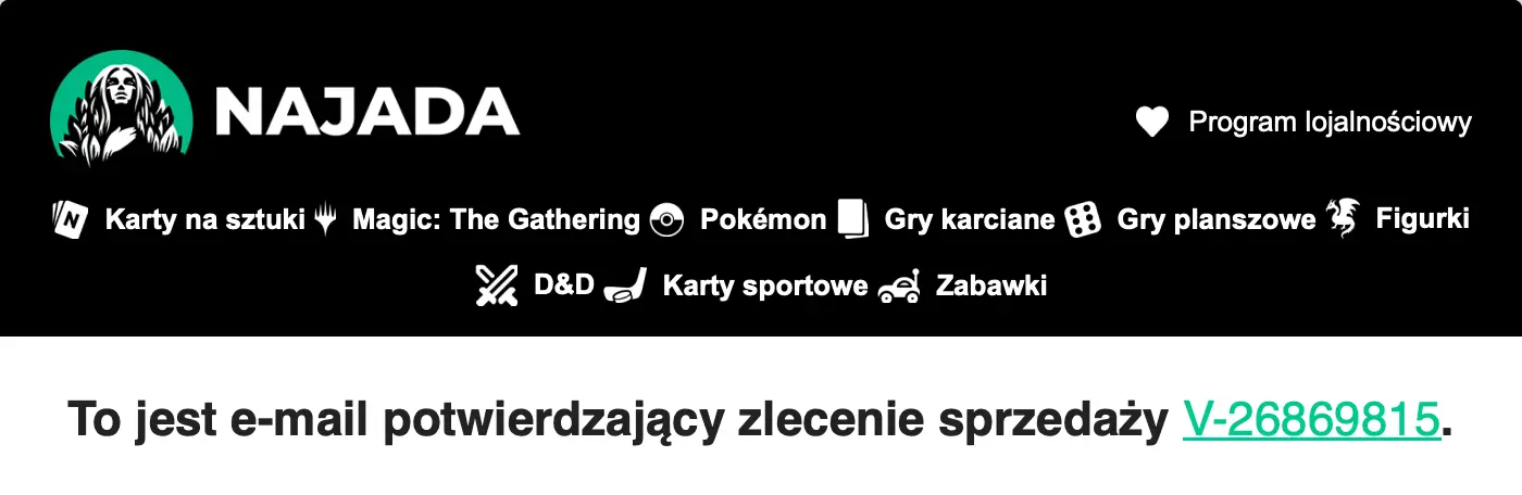 Confirmation email