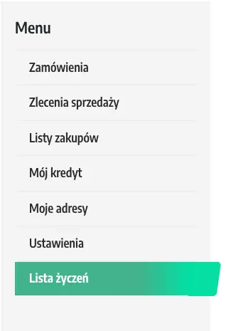 User Menu